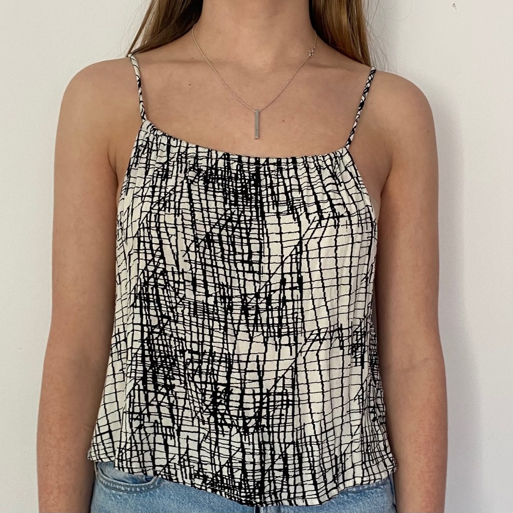 Black and white tank